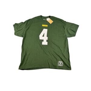 New With Tags Mitchell & Ness “Packers #4 Brett Favre” Green Tee XXL *